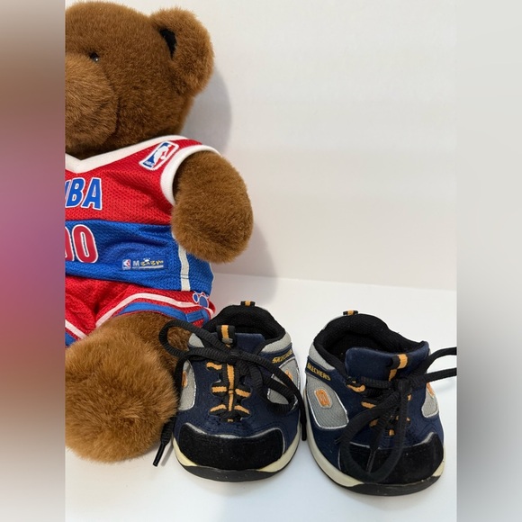 Build-A-Bear Stuffed Animal wearing matching NBA Jersey, Shorts and Sketchers - Picture 11 of 16